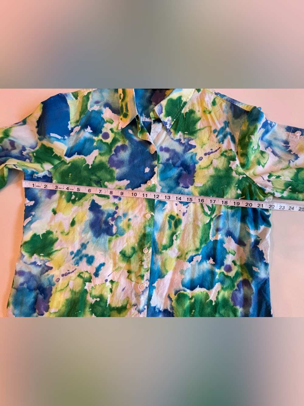 Jones New York Tie-Dye Button-Down Shirt, Women’s XL - Picture 6 of 13